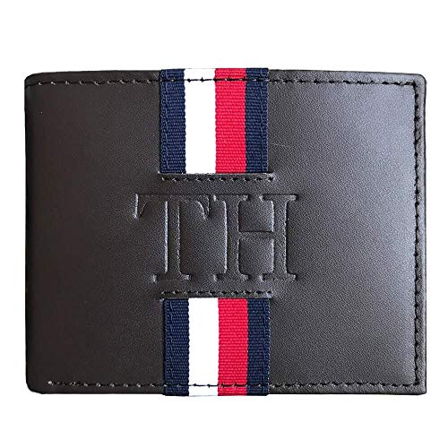 Carteira de Couro Tommy Hilfiger Masculina Tamanho:Único;Cor:Marrom