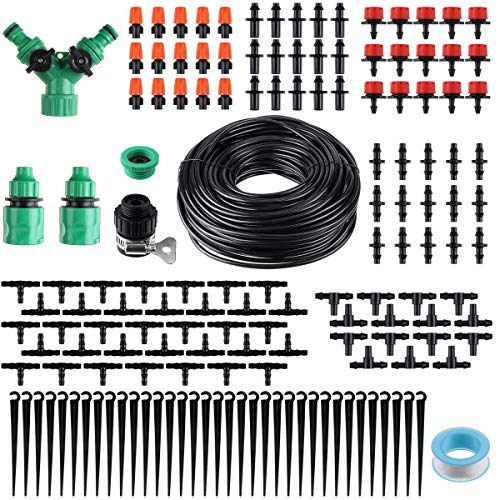 40 m Manual Automático DIY Micro Sistema de Riego por Goteo Temporizador Manual Planta Riego de Plantas Manguera de Jardín Conjunto de Herramientas