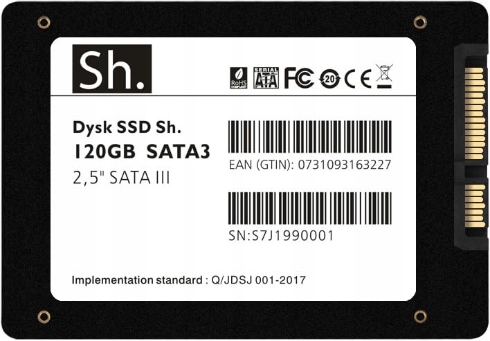 {Ssd 120Gb Sata3 Ssd SH. SSD 120GB SATA3 de 2,5 Pulgadas SATA III Unidad Interna de Estado sólido, para escritorios/computadoras portátiles/de...