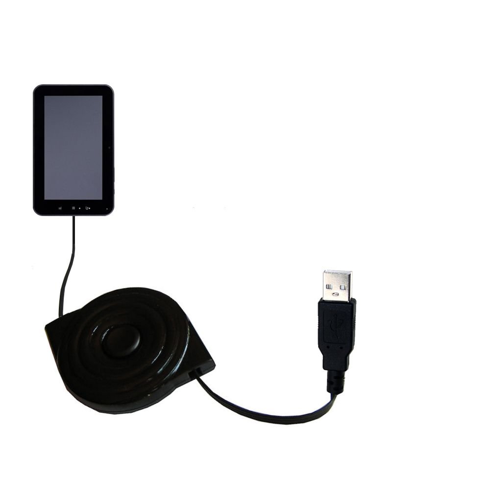 Compact and Retractable USB Power Port Ready Charge Cable Designed for The Tursion ZTPAD C71 and uses TipExchange