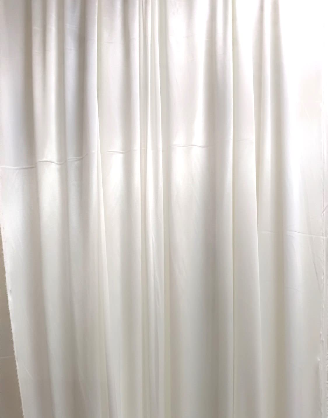 3A Featuretail Soft Lycra Fabric Wrinkle Free Decoration Backdrop Curtain Drapes, Backdrop Panels for Photography Wedding, Birthday, Anniversary Functions (9Ft X 4.5Ft Set of 2, White)-image-3