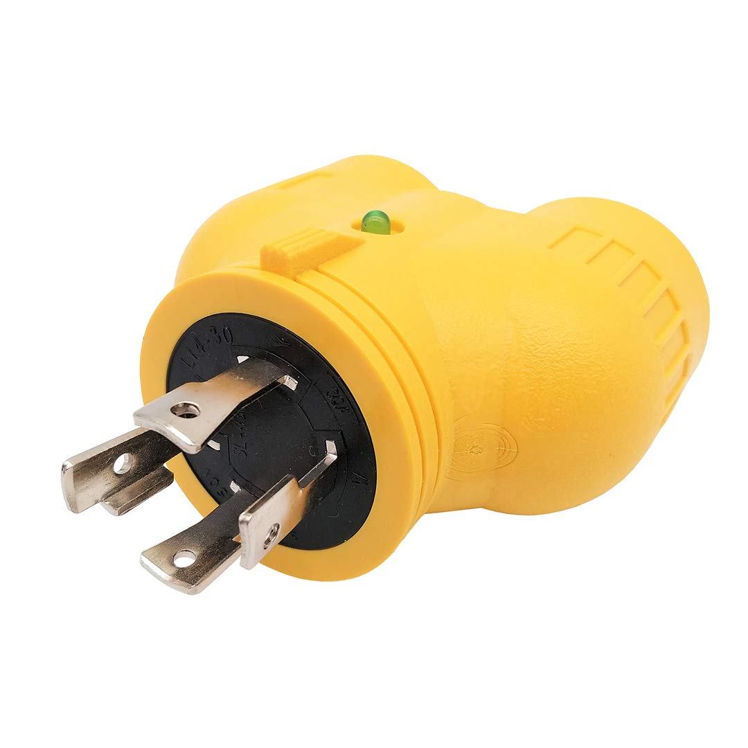 Parkworld 60875 Generator Adapter 4 Prong 30A Twist Lock L14-30 Plug 20A (2) 5-20 (T-Blade 5-15) Plug-image-18