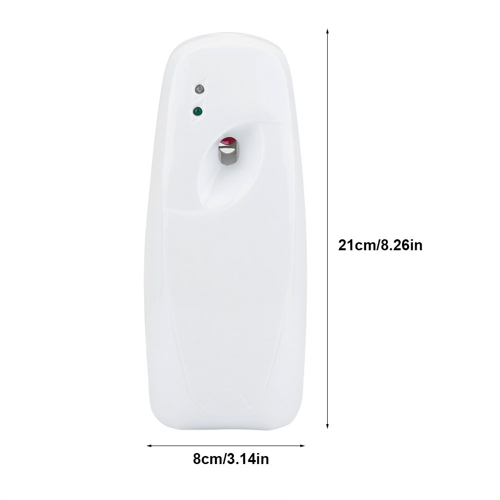 Tyenaza Automatic Air Freshener, Wall-Mounted Automatic Adjustable Air Freshener Fragrance Aerosol Spray Dispenser with a Light Sensor for Home Bathroom, Public Restroom