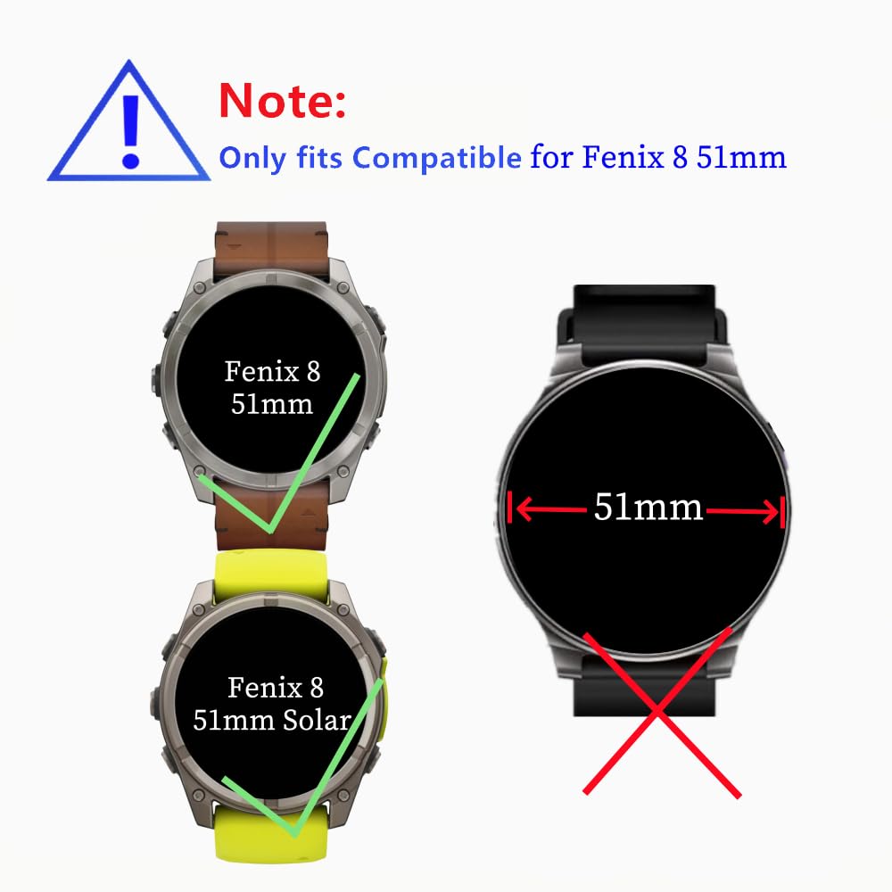 MIHENCE Screen Protector Compatible with Garmin Fenix 8 51 mm Smartwatch - Image 2