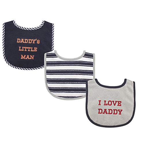 Image of Luvable Friends Unisex Baby Cotton Terry Drooler Bibs with Fiber Filling