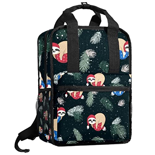 Sac à dos pour garçons bleu avec motif flamant rose et bretelles réglables