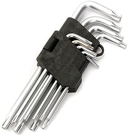 9pcs Torx Hex Wrench Screwdirver Star Key L-wrench Set T10-T50