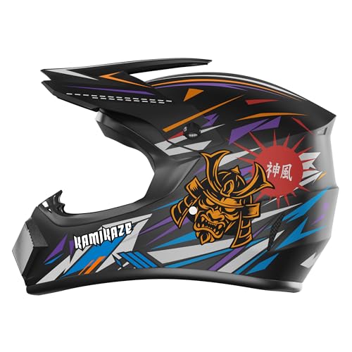 Casco integral ligero y duradero Kamikaze Ninja para máxima protección en ciclismo