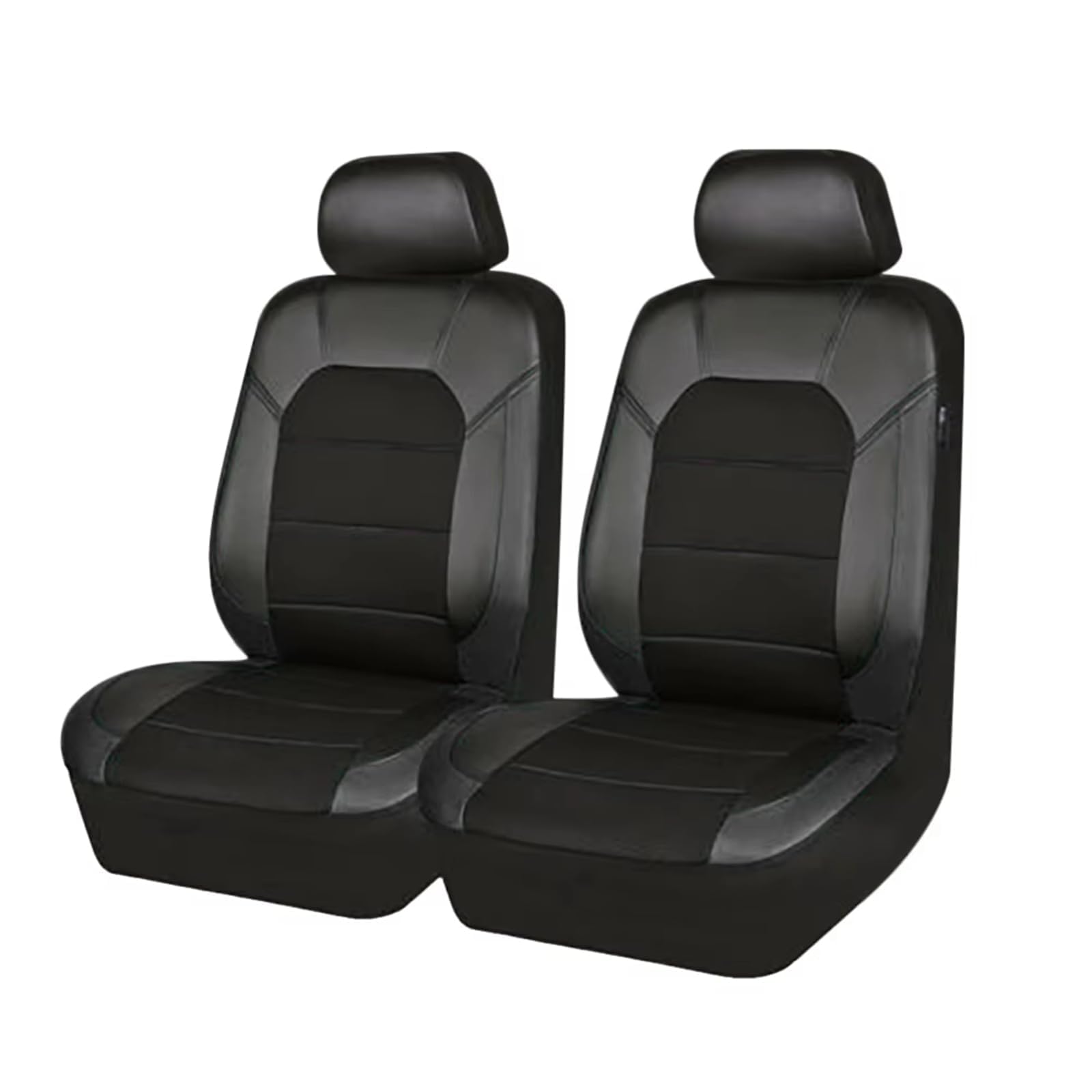 Auto Sitzbezüge für Ford Transit Connect I, II, III (2009-2025), Sitzbezüge Auto Vordersitze VerschleißFest Sitzschoner Atmungsaktiv Autositzbezüge Set Innenraum Zubehör,A/Black