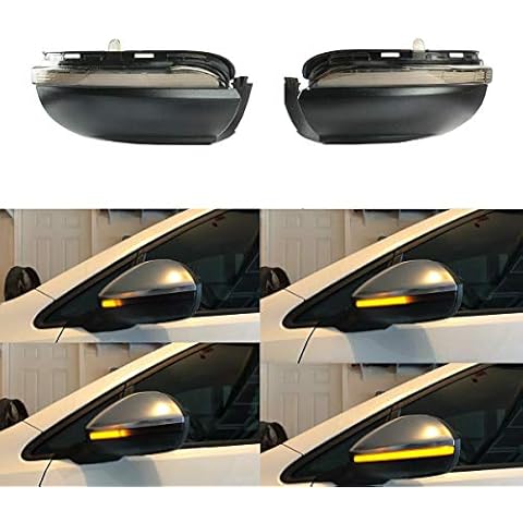 1 Pair Left +Right Mirror Indicator Dynamic LED Turn Signal Lights Mirror Indicator Marker for Golf MK6 GTI 6 R20 MKVI Touran Cover