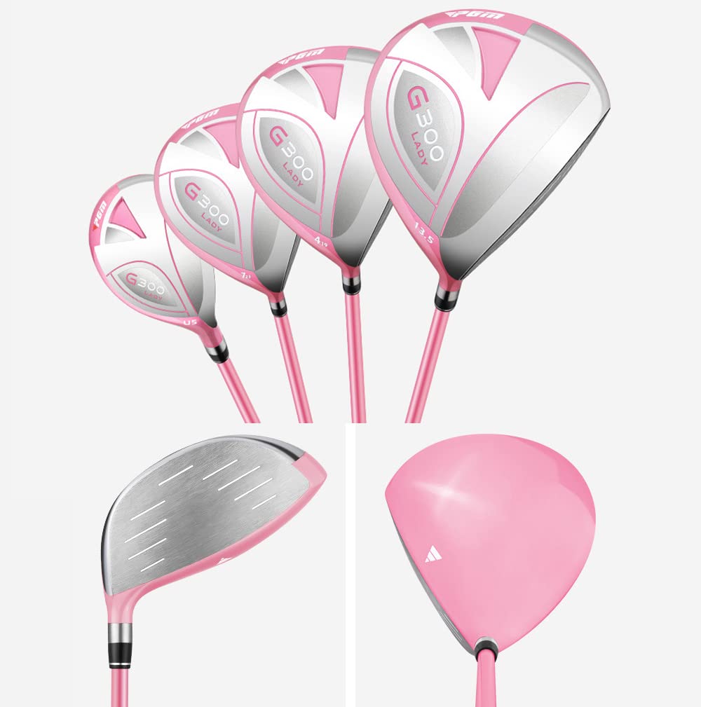 11 Teiliges Komplettes Damen Golfschläger Set,Anfänger Komplettsatz,Graphit Schaft,Damen, Rechtshand,Damen Schlägerset für die rechte Hand