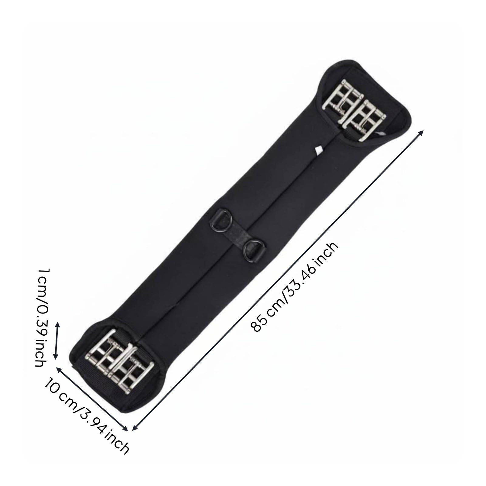 Almencla Equestrian Training Belt Sattelgurt Pferde Trainingsgurt Bauchgurt Reitgurt Stabil mit Elastischem Verschluss Und Gepolsterter Oberfläche für Reiter Stall Hobby