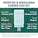 Easy@Home Multi-Drug Screen Test, 5 Pack Marijuana & Nicotine Urine Drug Test Kits, Testing for THC and Nicotine Metabolites Cotinine(COT) in Urine, Accurate Home Drug Testing Kits, EDOAP-124
