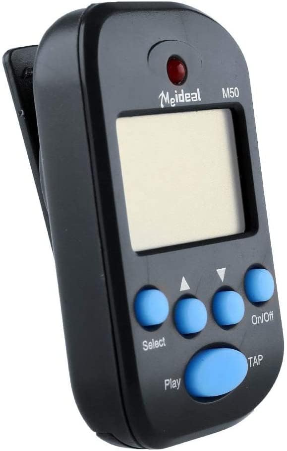 Gearmax Metrónomo Digital de Bolsillo con Pantalla LCD, Mini Metrónomo Digital para Guitarra, Piano, Violines, Bajos, Ukeleles, Saxofón, Flauta y Tambor, Metrónomo con Sincronización Exacta y Tempo