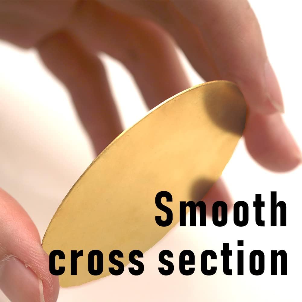 3 Pcs 18 Gauge Brass Round Plate, 0.04" Thickness x 3" Diameter H62 Brass Copper Metal Sheet for Crafts, Models, Repairs