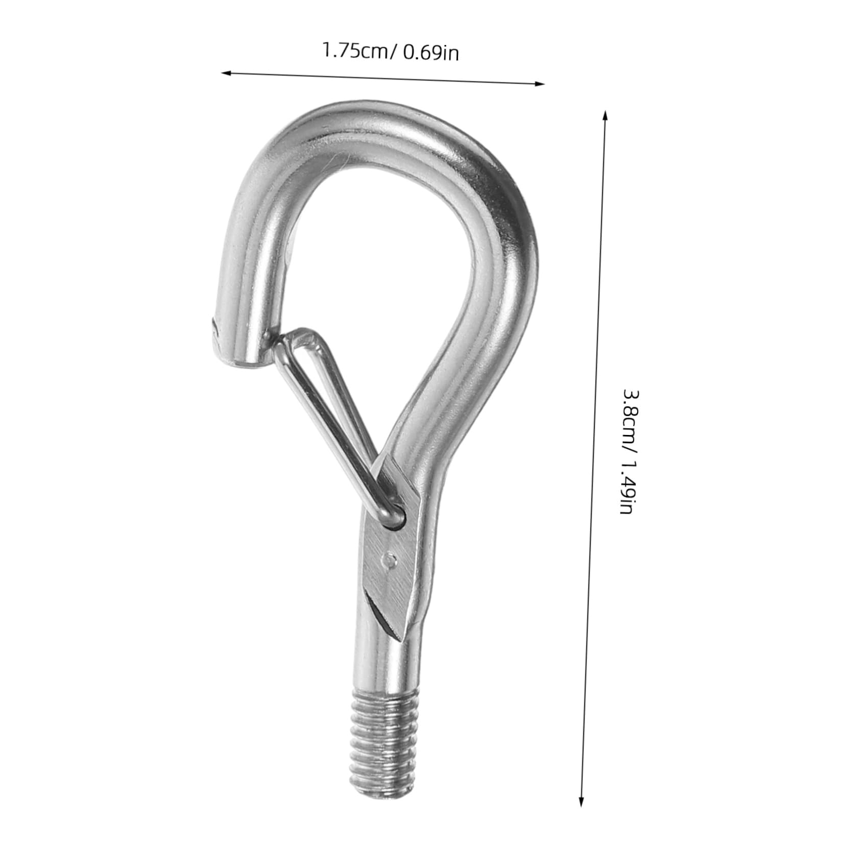 CIYODO 10pcs Screw-in Metal Hooks Ceiling for Outdoor String Lights Plant Hangers Heavy Duty Lanterns Safety Decor