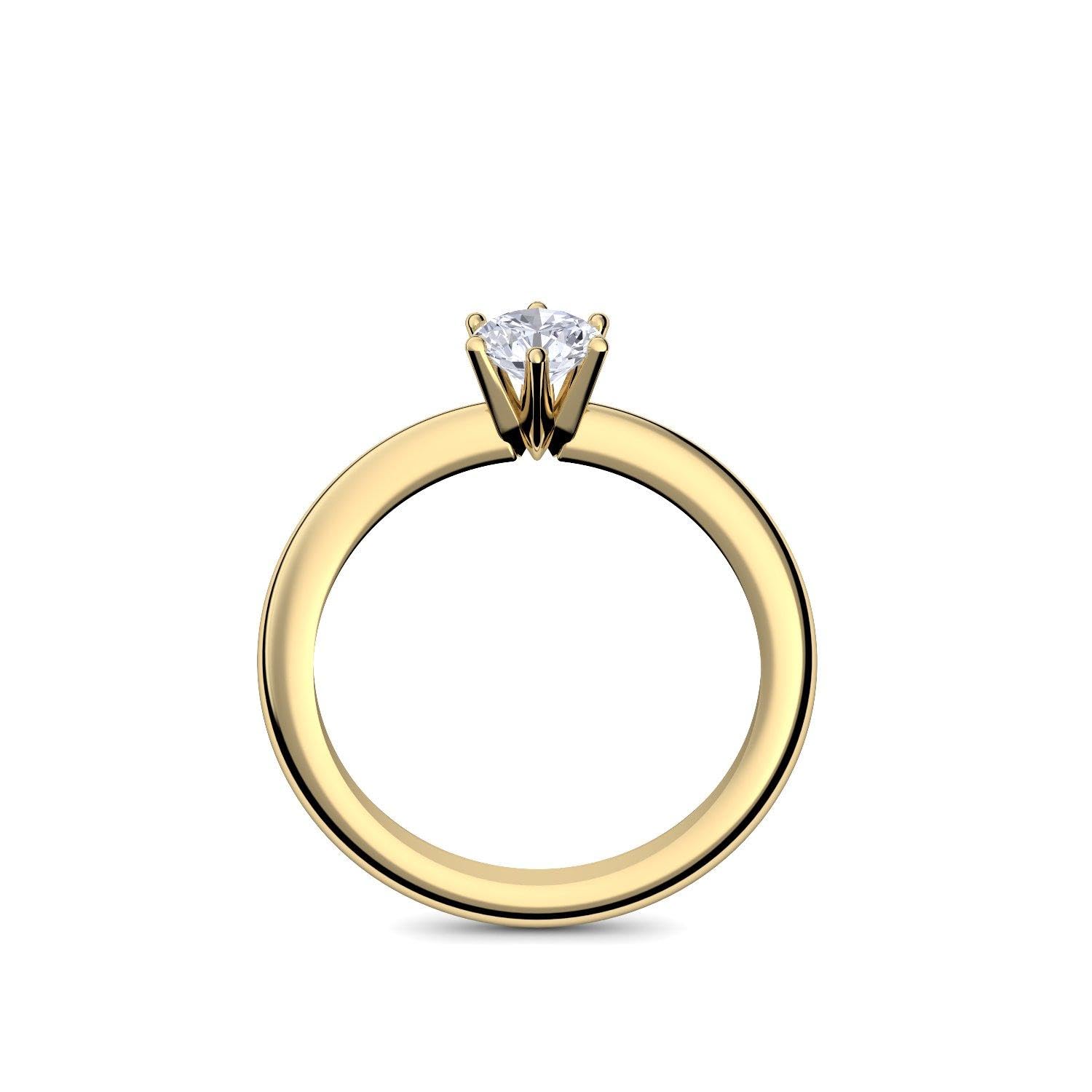 Amoonìc Goldring Verlobungsringe Gold (Silber 925 hochwertig vergoldet)