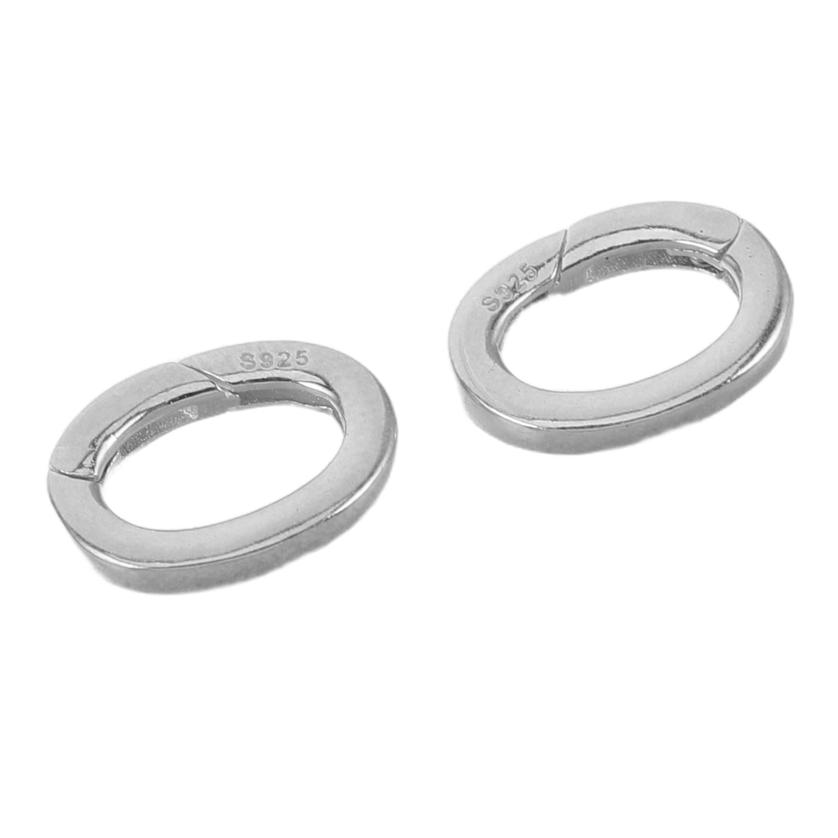 BESTonZON 2piezas Accesorios de Joyería Cierres de Extremo para Collar de Pulsera Conector de Cierre de Joyería para Hacer Joyas Resorte para Enhebrar Joyas Collar Uso para DIY