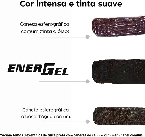 Bolígrafo Gel Pentel Energel Negro 0.7 mm Retráctil miniatura 2
