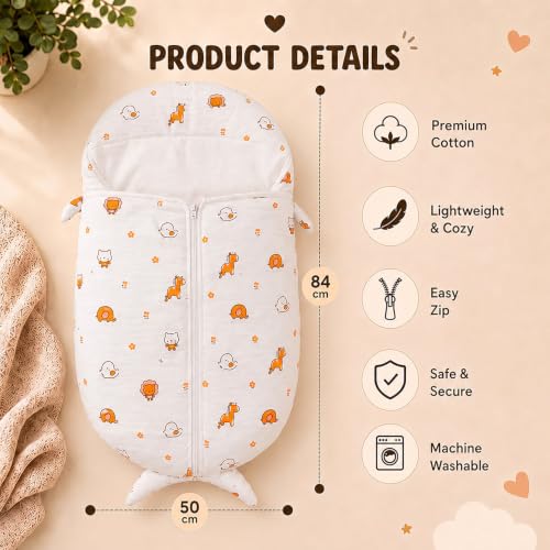 Image of StarAndDaisy Sleeping Sack for Baby| Soft Breathable Cotton Sleep Bag | Wearable Blanket with Zipper | Comfortable Sleep Sack for Boys & Girls | Baby Sleepwear.