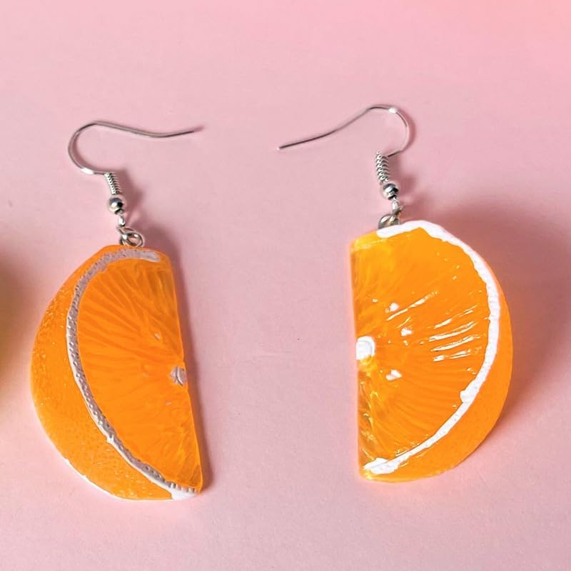 3D Lemon Earrings for Women Charm Lemons Drop Dangle Earrings Cute Statement Fruit Earring Jewelry - Image 5