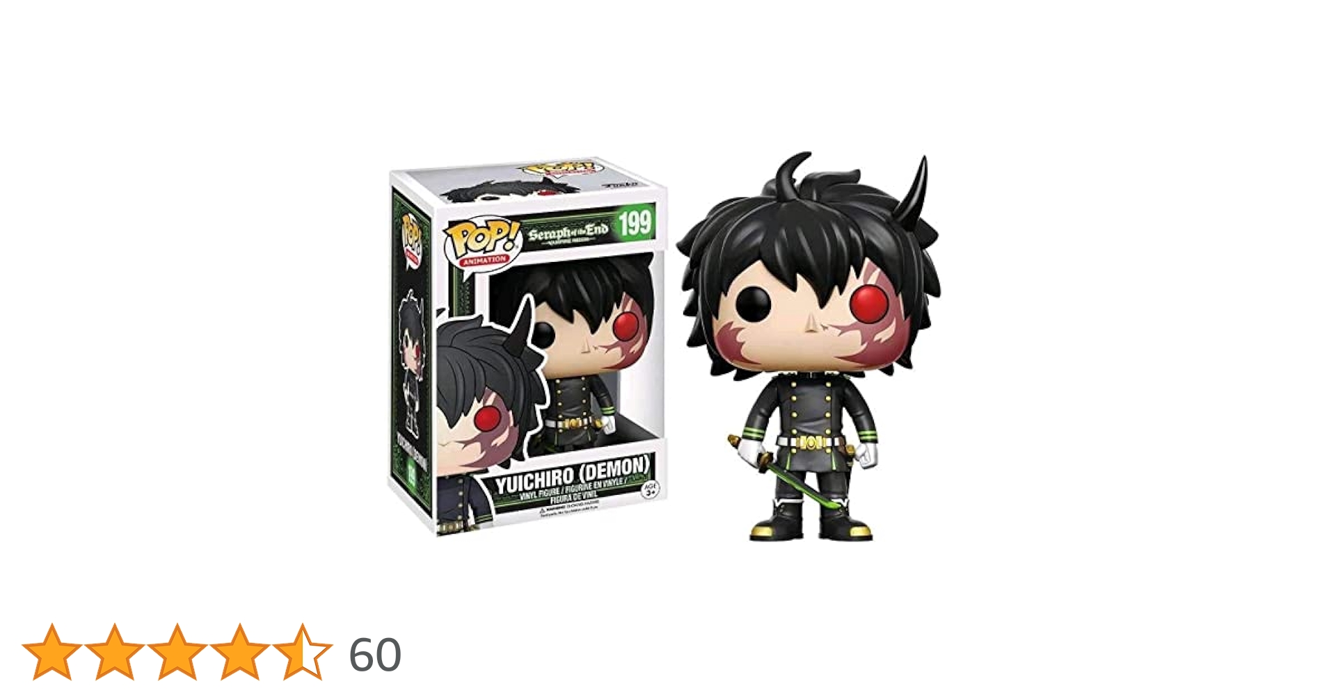 Funko POP! ANIMATION ユイチロウ（デーモン） 199 Funko Pop Seraph of the End Vampire Reign Yuichiro Demon 199