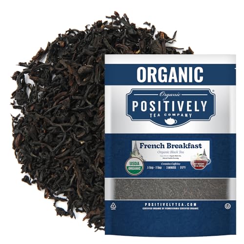 Image of Organic Positively Tea Company, French Breakfast Black Tea, Loose Leaf, 16 Ounce