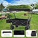 WANAN Stroller Wagons for 2 Kids, Collapsible Wagon with Seat Belt and Canopy, Kids Wagon Beach Cart with Big Wheels for Sand, Folding Wagon for Picnic, Camping, Garden (Wagon without Table)