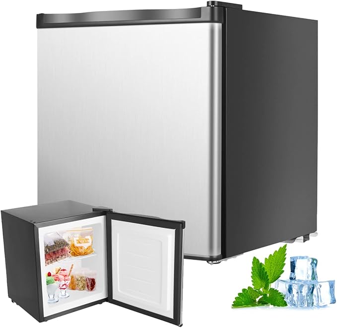 CHIQ Mini Gefrierschrank 31L, Mini Tiefkühltruhe bis zu -24°C, 4 Sterne Gefrierfunktion, 49,6 x