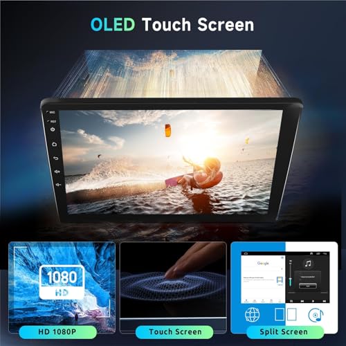 Image of 8 Core 8+128G Android Car Radio Stereo for Toyota Camry 2006-2011 with Wireless Carplay Android Auto, 9 Inch QLED Touch Screen, WiFi /4G, GPS Navi, DSP /Hi-Res, AM /FM, Bluetooth 5.0, Backup Camera