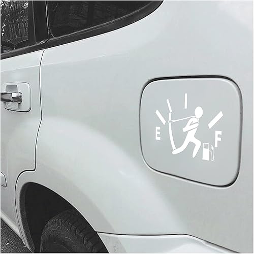 Divertidas calcomanías para automóvil calcomanía de alto consumo de gas calcomanía vacía para automóvil calcomanía de vinilo para tanque de