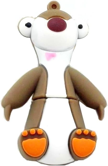 Aneew Pendrive 16GB Cartoon Sloth Animal USB Flash Drive Memory Stick 2.0