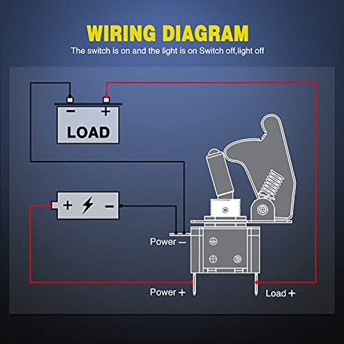 Image of Nilight 5PCS12V LED Toggle Switch Heavy Duty 20A SPST ON Off 3 Pin Rocker for Automotive Cars Trucks Boats Racking
