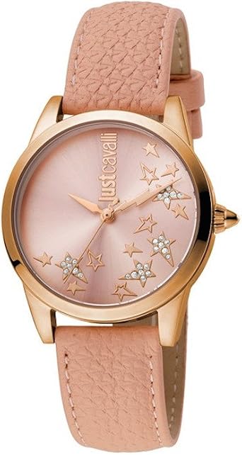 Orologio Just cavalli rosa moda donna pelle classico JC1L042L0035 : Amazon.it:  Orologi