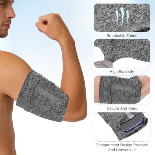 Brassard de sport orange taille L pour courir sans risques de chute