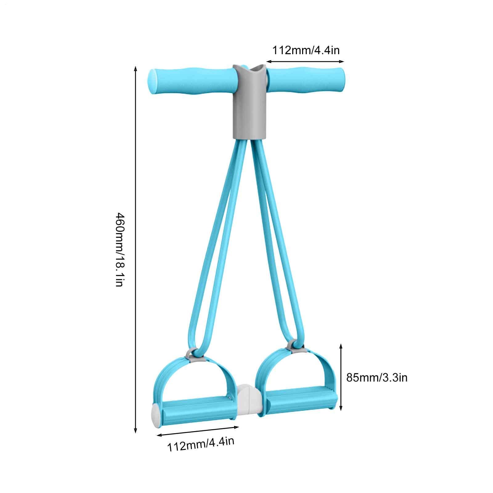 Elástico Pies Fijos de Resistencia, Bandas de Ejercicio, Equipo de Entrenamiento de 4 Bandas para el Afinamiento del abdomen, los Brazos y las Piernas para Hombres y Mujeres en Casa o en