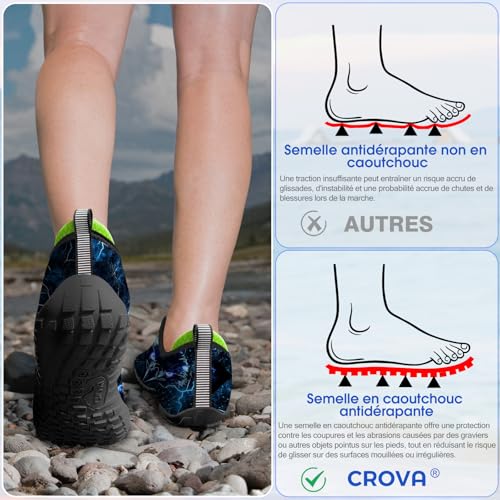 Image of Built-in Heel Grips Water Shoes for Kids Girls Boys Hiking Wide Barefoot Swim Beach Pool Big Kid