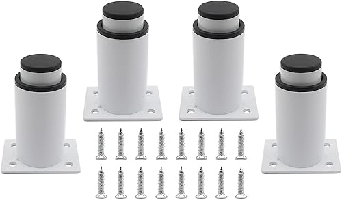 Miniatura 8 de Paquete de 4 patas ajustables para muebles, patas de soporte de acero inoxidable, patas de repuesto resistentes para sofá, mueble de TV, sofá, mesa