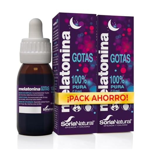 Soria Natural Melatonina Pura Gotas 1.8 mg - Sueño Melatonina Gotas para Dormir Profundamente, 100% Pura - Melatonina Niños y Adultos - 100 ml (PACK 2x50ml)