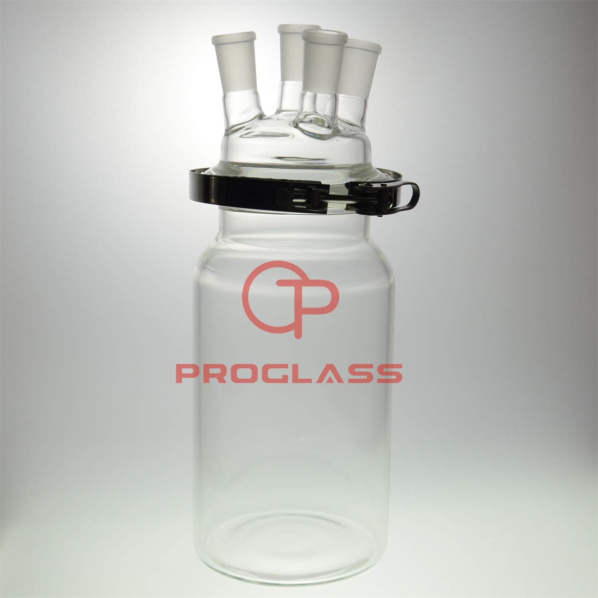 PROGLASS Laboratory Separately Reactor Cylinder Flask with The Easy Open clamp Four Necks (10000mL)