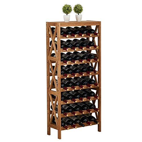 Soporte de vino de madera para 40 botellas