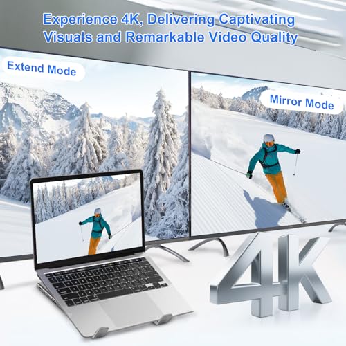 8-in-1 USB C Laptop Docking Station Stand, Laptop Tablet Stand Adjustable, SD/TF Card Slots Fast Charging, Multiport Adapter Computer Cooling Stand, Cooling Riser Office Workstation Hub