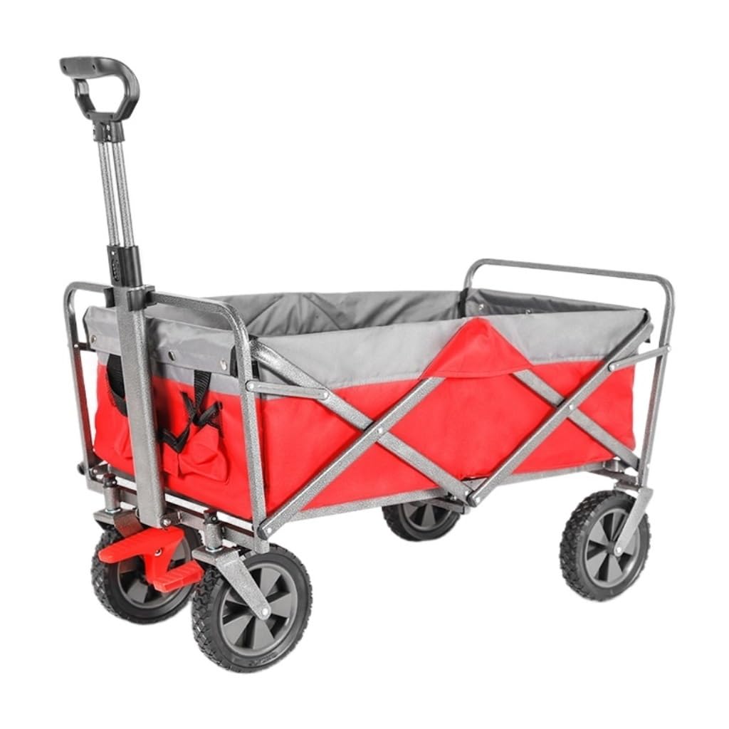 vrfvsdasAAS camping cart， Outdoor Folding Cart Grocery Shopping Picnic Camp Portable Camping Trolley