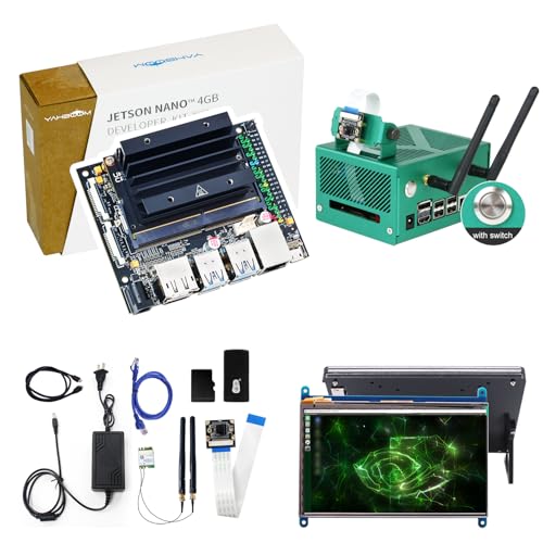 Image of Yahboom Jetson Nano 4GB SUB Developer Kit Jetson Case M.2 Wireless Network Card 5MP CSI Camera Aluminum Chassis (Nano SUB, Developer Kit)