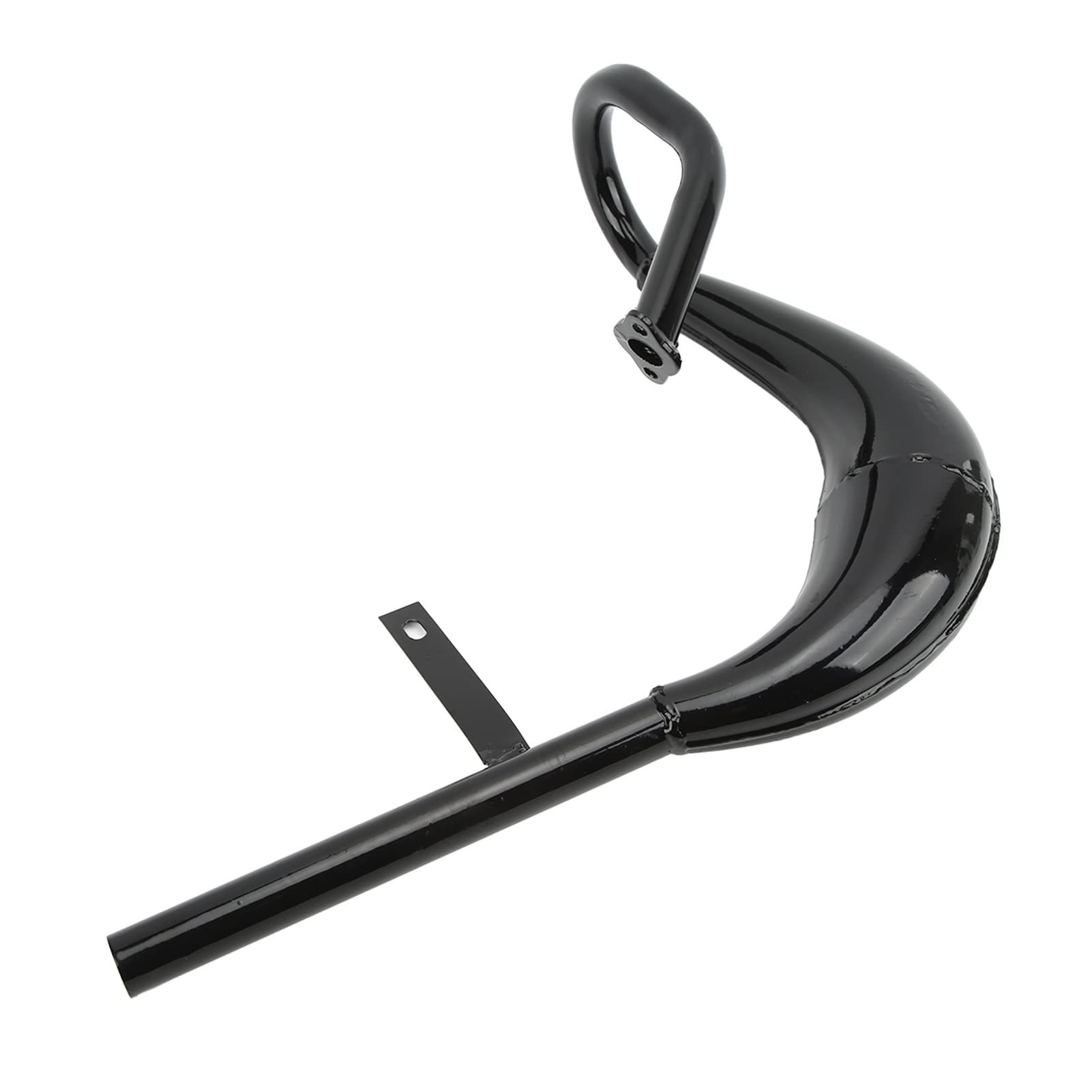 Tubo Marmitta di Scarico Fat Belly, Silenziatore Nero per Moto con Motore a 2 Tempi, con Materiale in Ferro
