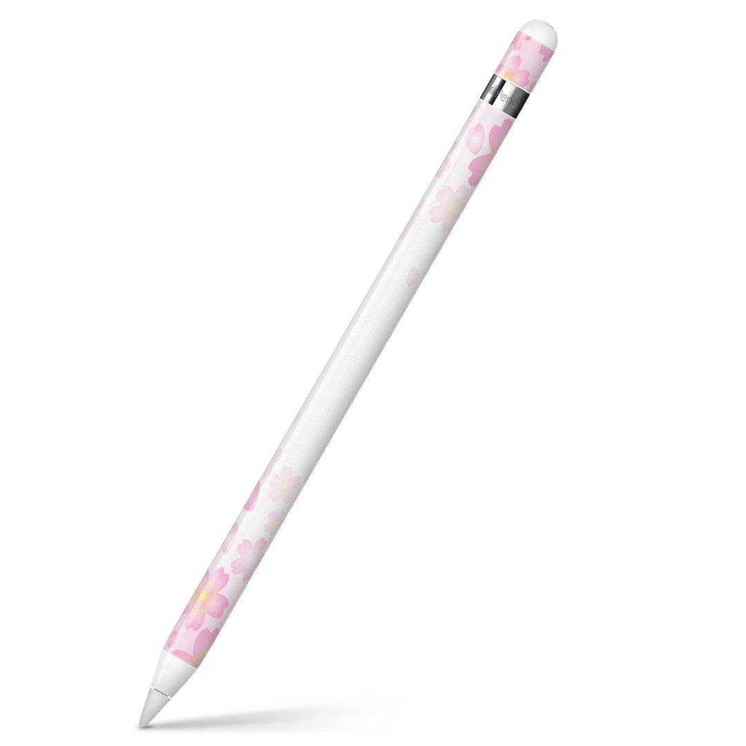 Apple Pencil ホワイト + デコレーションシールセット Amazon.com: Tacky design Japanese Cherry Blossom Skin