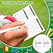 Seenelling 50 Packs Football Referee Cards 4 Sided Football Game Officials Accessories Trading Cards for Sports Competition Activities