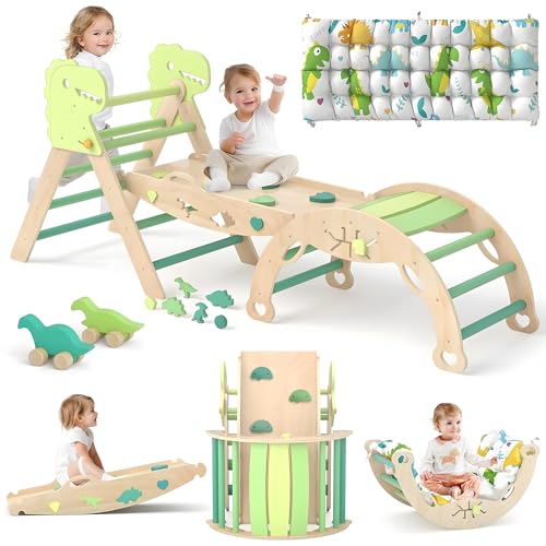 LEWGEE Montessori Indoor Spielset:9-in-1 Klettergerüst,Indoor Kletterdreieck, Kletterbogen mit Kissen,und Rutsche für Kinder,Indoor Spielplatz 1-3 Jahre LEWGEE Montessori Indoor Spielset:9-in-1 Klettergerüst,Indoor Kletterdreieck, Kletterbogen mit Kissen,und Rutsche für Kinder,Indoor Spielplatz 1-3 Jahre