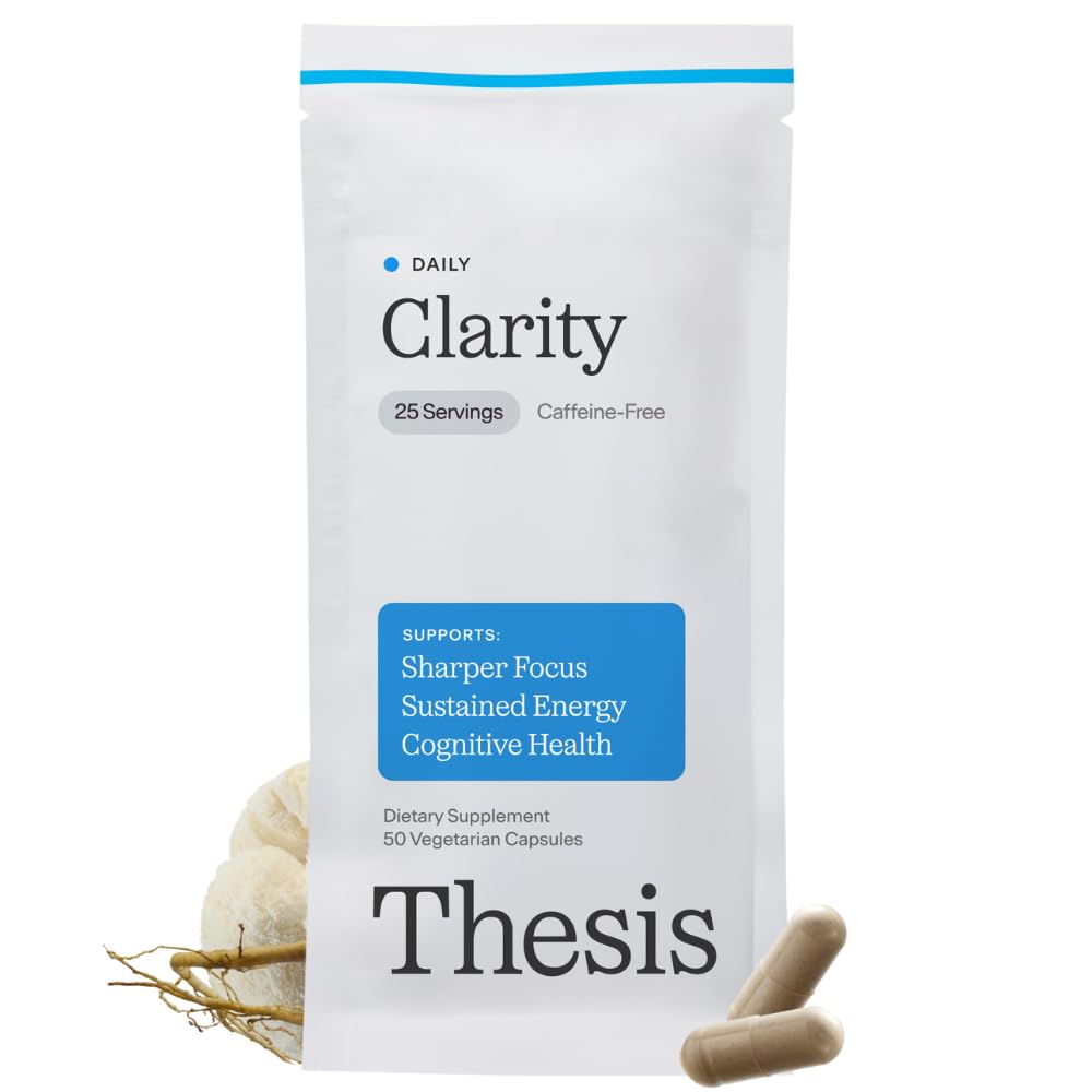 THESIS Clarity Nootropic Supplement Kit with Lion's Mane & Citicoline, 25ct — Amazon image 12