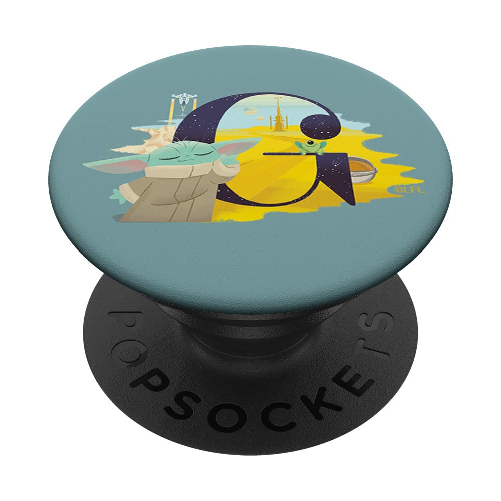 Star Wars Disney Alphabet Monogram Letter G for Grogu PopSockets PopGrip Intercambiabile